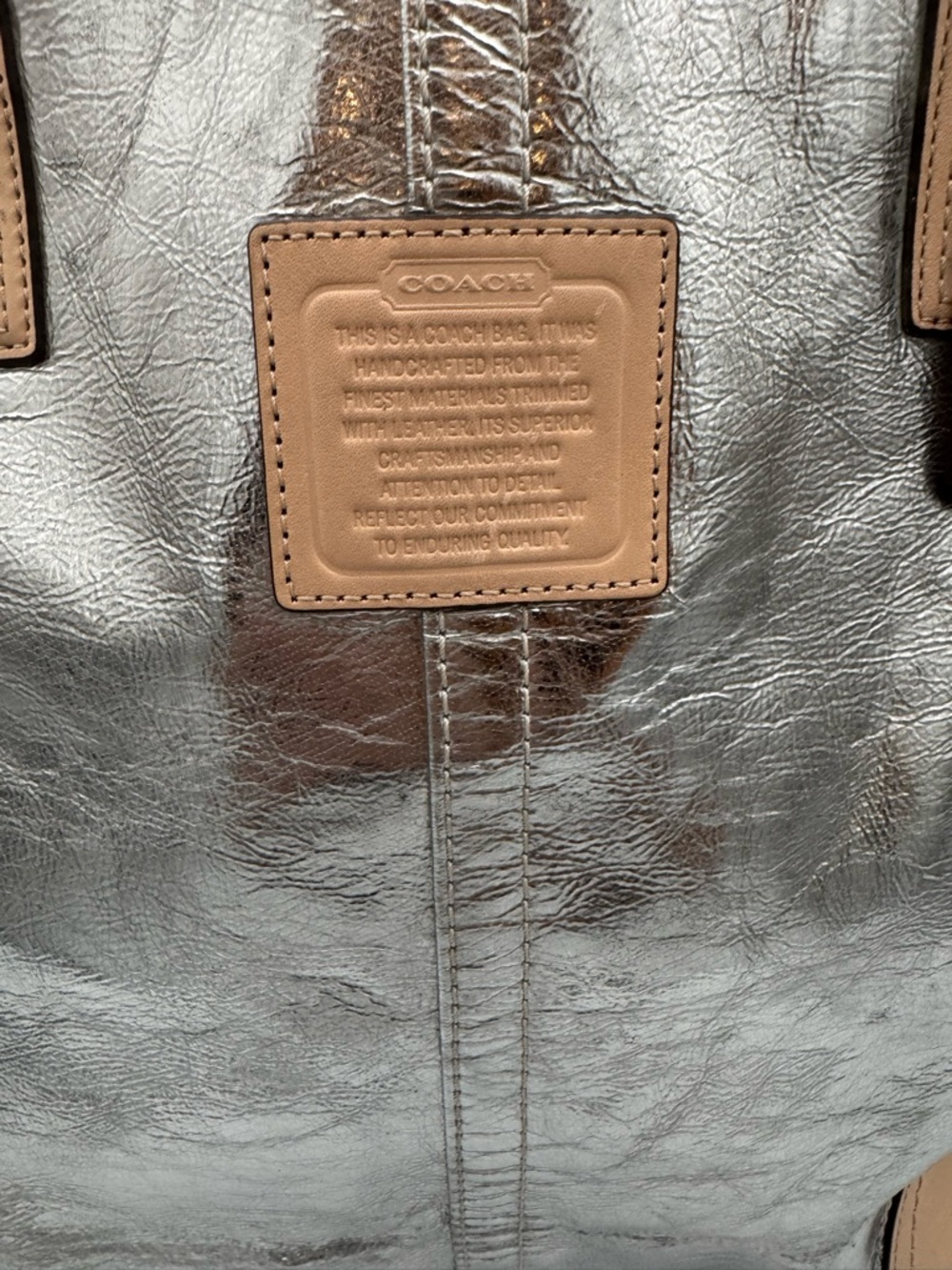 Coach (2013) Metro Metallic Tote - Picture 4 of 10
